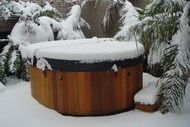 spa in snow